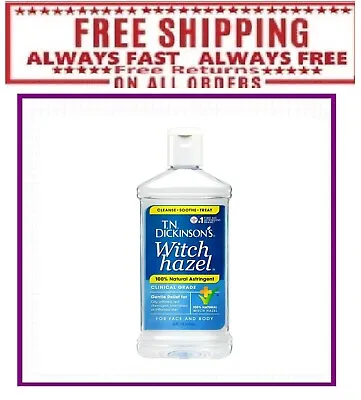 T.N. Dickinson's Witch Hazel 100% Natural Astringent For Face And Body 16 Fl Oz • $5.97