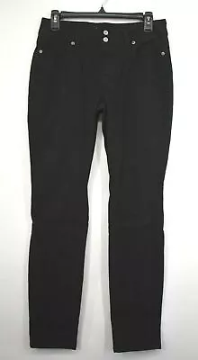 Victorias Secret Women Black Standard Fit Double Button 5-Pocket Denim Jeans 6 R • $17.45