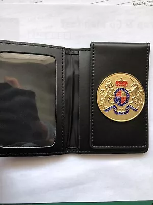 ID Card Holder / Warrant Card Wallet With Generic U.K. Coat Of Arms • £22.99