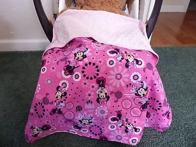 MINNIE  MOUSE  KICK LESS Handmade Baby Blanket For Car Seat/stroller • $15.99