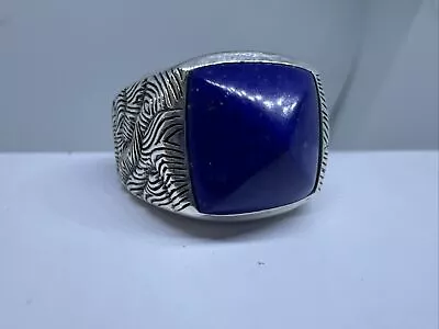 David Yurman Lapis Lazuli Wave Ring Size 10-rare Discontinued • $599