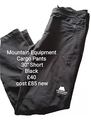 £40 • Buy Mountain Equipment Walking Trousers/Cargo Pants 30w S Leg Black