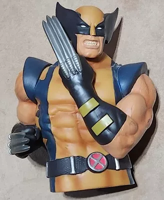 Wolverine Bust Piggy Bank Coin Bank   X-Men  Marvel 2006  7  Tall • $19.99