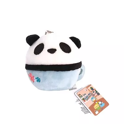 Super Mini Panda Cup Plush 3  Keychain Takashoji NEW • $4.95