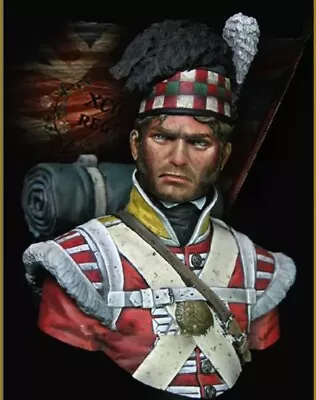 1/10 Scale Resin Figure Model Kit Bust  British Napoleonic Unpainted Unassambled • £19.50