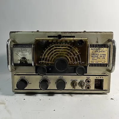 Multi-Elmac AF-67 Trans-Citer Vintage Transmitter Untested As-Is • $49.99