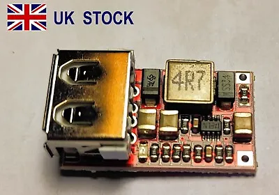 USB Step Down Buck Converter 6-24V 12V-24V To 5V 3A DC Power Module Mini • £3.20