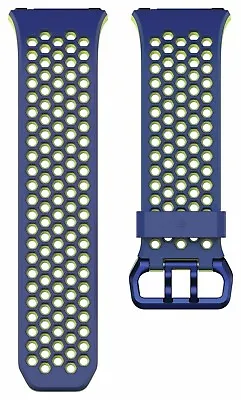 Original Fitbit Ionic Sport Water Resistant Band Small - Blue & Yellow 7646182 N • $15.47