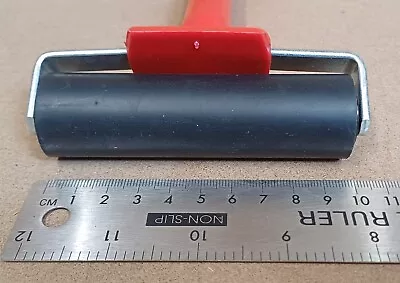 Application Roller Ink Roller Paint Roller Lino Print Brayer Letterpress 100mm • £8