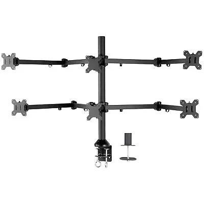 VIVO Steel Hex Monitor Desk Mount Adjustable Stand | Six (6) Screens Up To 32  • $149.99