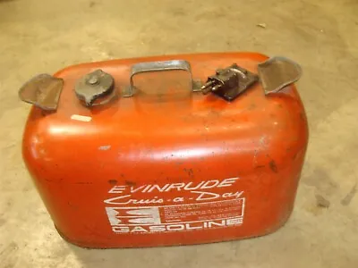 VINTAGE EVINRUDE CRUIS-A-DAY 6 GALLON Outboard Engine GAS FUEL TANK CAN Marine • $134