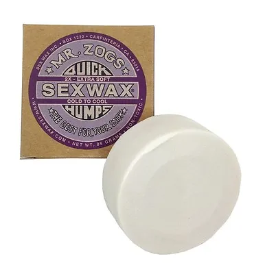 1 X Mr Zogs Sex Wax Quick Humps Surfboard Wax Block. Cold • £19.99