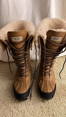 UGG Adirondack III Tall Winter Boots Chestnut Brown; Women's Size 6; Worn Once • $175