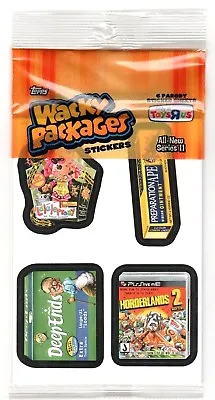 Wacky Packages ANS11 Sticker 6 Sheets Pack Sold Only At TOYS R US  Very Rare! #C • $3.97