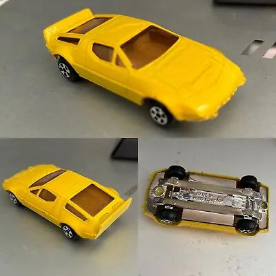 Maserati Merak SS Toy Car Made In HONG KONG Yellow Wheeler Road Aces Universal • $4.99