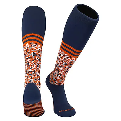 Mk Socks Digital Camo Stripe Navy Orange Knee-High Long Sports Socks • $14.99