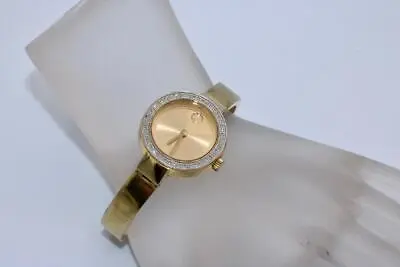 Movado Bold Goldtone Stainless Steel Diamond Bezel Women's Watch • $225