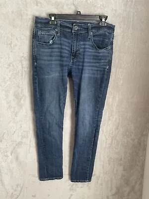 Buckle BKE Jeans Mens 34x32  Stretch Mason Taper Denim Distressed Hole *read* • $23.03