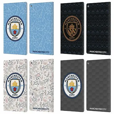 Manchester City Man City Fc 2020/21 Badge Kit Leather Book Case For Amazon Fire • £21.95