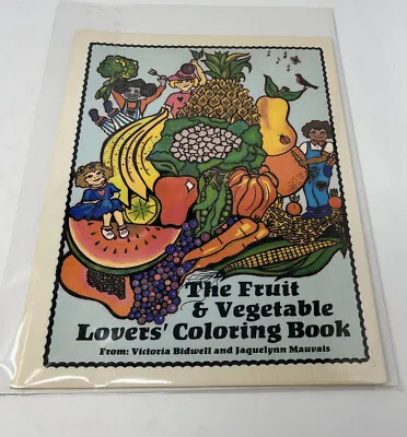 Vintage The Fruit & Vegetable Lovers Coloring Book 1986 Unused • $9.95