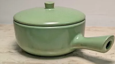 MCM Vintage Onion Soup Handle Bowl Lid LA SOLANA GREEN CASSEROLE ATOMIC • $19.98