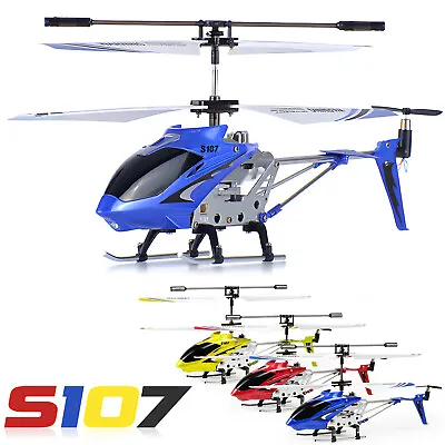 Syma S107G 3-Channel Mini Remote Control RC Helicopter Alloy Copter Gyro Gift US • $23.98