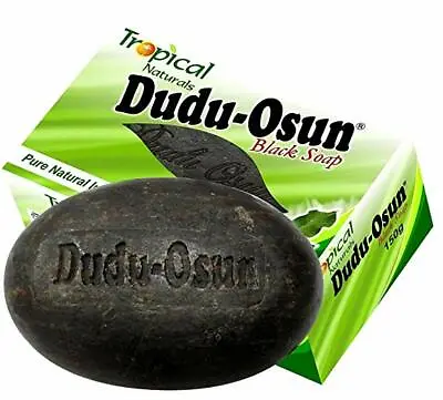 $13.52 • Buy African Black Soap Dudu Osun For Eczema Acne Dermatitis Dark Spot150G  Pack Of 6