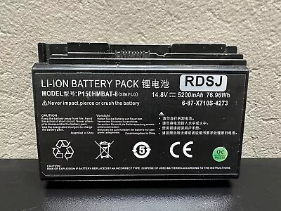 P150HMBAT-8 X510S Battery For Clevo P150SM P170SM P151S Sager NP8268 NP8150 • $40