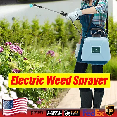 Electric Garden Plant Sprayer 1.35 Gallon/5L Battery Powered Sprayer W/ USB • $37.05