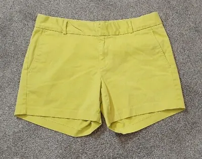 Women's  Banana Republic  MILLY Lime Green Low-Rise Cotton Shorts; Size 8 • $9.99