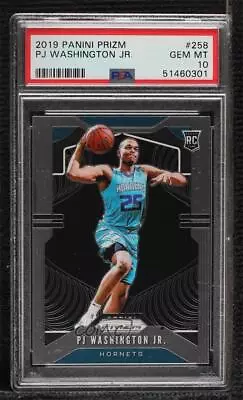 2019 Panini Prizm PJ Washington Jr (Ball In Right Hand) PSA 10 GEM MT Rookie RC • $9.45