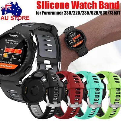 Silicone Watch Band Bracelet For Garmin Forerunner 735XT 220 230 235 620 630 • $13.99