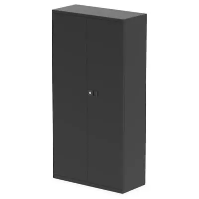 £349.15 • Buy Qube By Bisley 2 Door Stationery Cupboard With Shelves Black BS0027