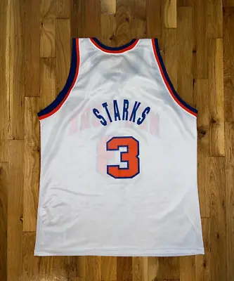 PATRICK EWING New York Knicks White Champion Jersey 48 NBA Starks Harper Oakley • $129.99