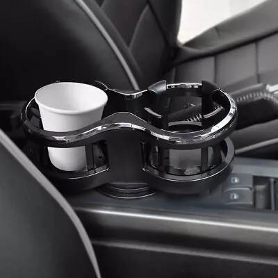 Adjustable Dual Holes Car Centre Console Cup Holder Bottle Drink Coffee Storage! • $17.29