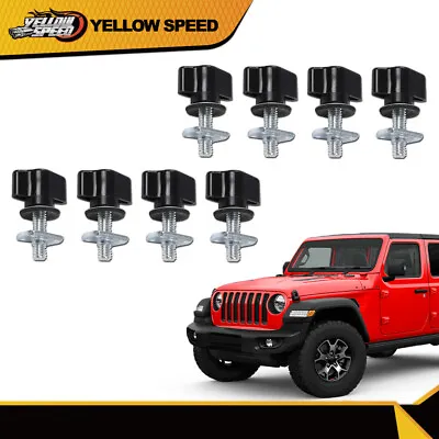 Universal Easy On Off Hard Top Fastener Nut Bolts Fit For Jeep Wrangler YJ TJ JK • $7.57