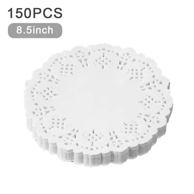 Home Cupcake Bread Paper Doily Round Mat Banquet For Fried Food Lace Brim • $18.82