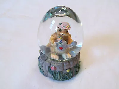Vintage 1997 Easter Bunny Rabbit Snow Globe Garden Watering Can Mervyn’s CUTE! • $14.99
