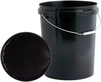 Buckets Tubs Pail Containers Plastic Tamper Lid Handle 1L 3L 5L 10L 20L 25L 30L • £6.99