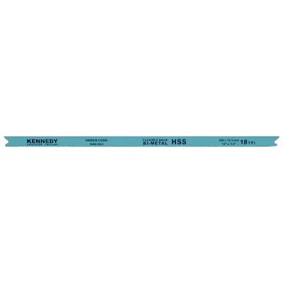 £29.99 • Buy X10 Kennedy 12 X1/2 X24TPI HSS Bi-Metal Hacksaw Blades 12  24tpi - 300mm 12.5mm