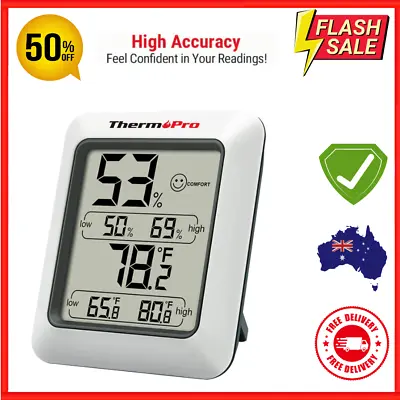 ThermoPro TP50 Digital Hygrometer Indoor Thermometer Humidity Monitor Gauge NEW • $19.95