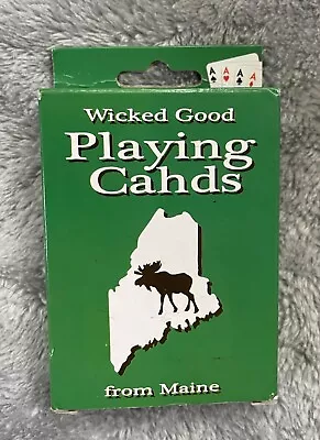New Sealed WICKED GOOD Pokah Size Playing Cahds Deck From MAINE Cards Poker Game • $6.95