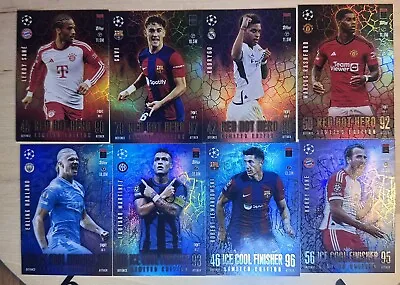 Topps Match Attax CL EXTRA 2023/2024 - All 14 Complete Red Hot Ice Cool  23/24 • £4.99