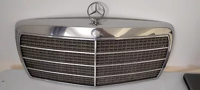 86-91 Mercedes W126 560SEL 420SEL Front Hood Grille Grill W/ Emblem OEM • $199