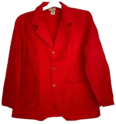 Men’s Red Kap Counter Lab Coat - Red - Size Medium Regular • $19.79