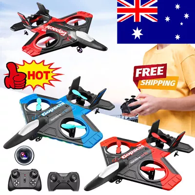 Boy Gift Toy Foam Drone Jet Fighter Remote Control Airplane RC Spin Plane Glider • $43.99
