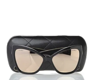 Chanel Woman’s Gold Black Sunglasses • $356.38