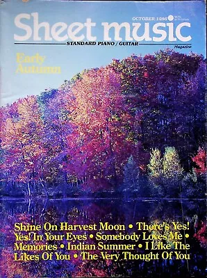 Early Autumn ~ Vintage Sheet Music Magazine October 1986 • $6.97