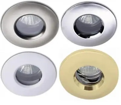 £4.65 • Buy Ip65 Ceiling Shower Downlights Bathroom Gu10 Mains Spotlight  Led Option