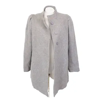 60s Vintage Mid Length Wool Coat Lined Mid Century Mod Womens Size Medium/Large • $43.89